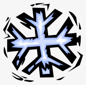 Vector Illustration Of Ice Crystal Snow Snowflake - Cross, HD Png Download, Free Download