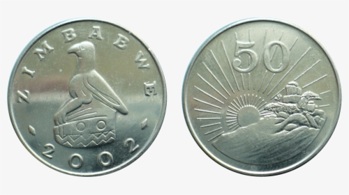 Zimbabwe 50 Cents - Coin, HD Png Download, Free Download