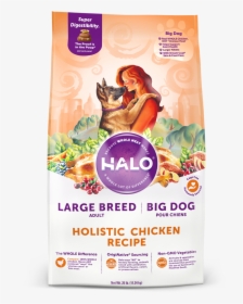 Large Breed Dog Food - Halo Holistic Chicken And Chicken Liver Puppy Dry Food, HD Png Download, Free Download