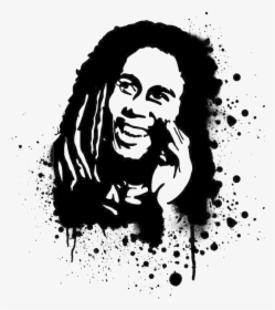 Bob Marley Png Image - Bob Marley Black And Wit, Transparent Png, Free Download