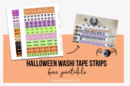 Today, I Am Releasing This Set Of Halloween Washi Tape - Free Halloween Washi Tape Printable, HD Png Download, Free Download