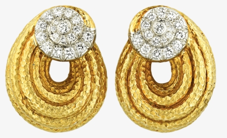 David Webb Diamond Swirl Earrings - David Webb Jewelry, HD Png Download, Free Download