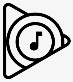 Music Icon Png - Play Music Logo White, Transparent Png, Free Download