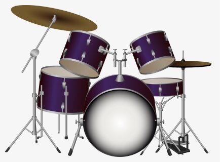 Drums Kit Png Free - Drum Set Png, Transparent Png, Free Download