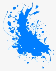 Ink, Blue, Splatter, Abstract, Paint, Splash, Spray - Blue Splatter Paint Transparent Background, HD Png Download, Free Download