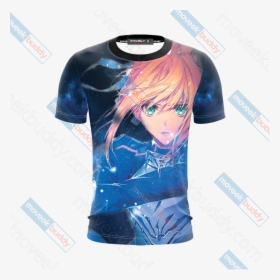Fate/stay Night Saber 3d T-shirt - T-shirt, HD Png Download, Free Download