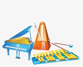 Piano Clipart Percussion Instrument - Different Types Of Musical Instruments, HD Png Download, Free Download