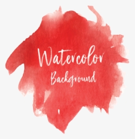 Red Watercolor Splash Brush Background, Red, Brush, - Red Watercolor Background, HD Png Download, Free Download
