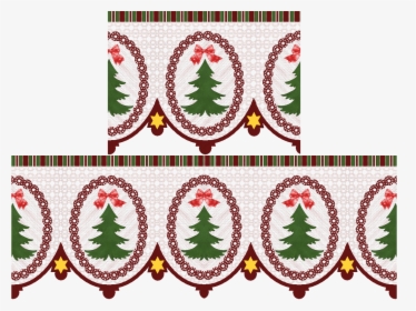 Christmas Lace Tree Ribbon - Postage Stamp, HD Png Download, Free Download