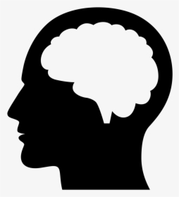 Brain Clipart Png Format - Human Brain Silhouette, Transparent Png, Free Download