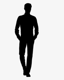 Silhouette, Man, Walking, Tall, Confident, Business - Standing Man Silhouette Png, Transparent Png, Free Download