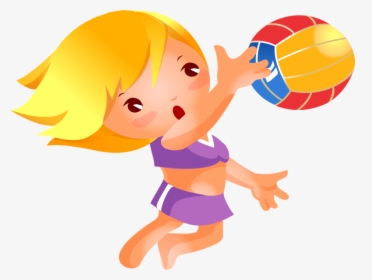 Niña Jugando Al Voley Png, Transparent Png, Free Download