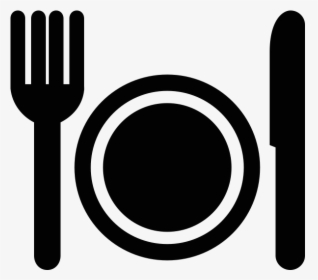 Fork And Plate Icon - Restaurant Small Icon Png, Transparent Png, Free Download