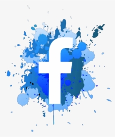 Mancha Facebook Face Social Blue - Purple Paint Splatter Png, Transparent Png, Free Download