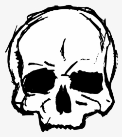 Skull Drawing Transparent, HD Png Download, Free Download