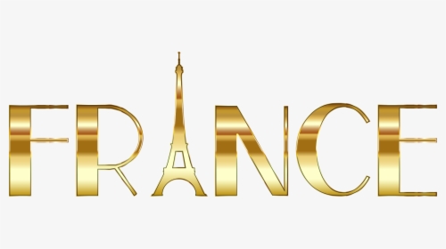 Gold,text,brand - Word France In Bubble Letter, HD Png Download, Free Download