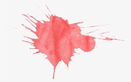 Transparent Red Splatter Png - Red Watercolor Splatter Png, Png Download, Free Download