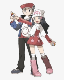 Koki Va Hikari , Png Download - Pokemon Dawn And Lucas, Transparent Png, Free Download