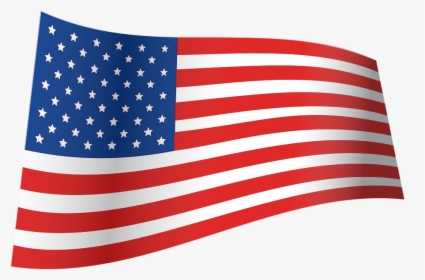 File - Us Flag - Iconic Waving - Svg - Transparent Background American Flag Png, Png Download, Free Download