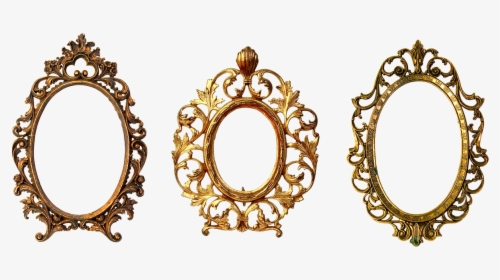 Frame Oval Wooden Frame Free Picture - Small Round Gold Frame Png, Transparent Png, Free Download