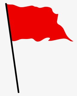 Filered Waving Flag - Red Flag Waving Png, Transparent Png, Free Download