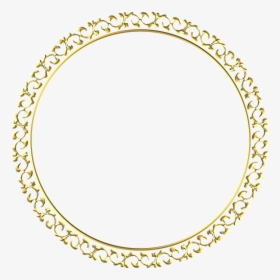 Gold, Frame, Round, Border, Decoration, Decor - Gold Frame Png Round, Transparent Png, Free Download