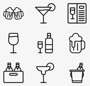 Drinks And Beverage - Champagne Bottle Flat Icon Transparent Background, HD Png Download, Free Download