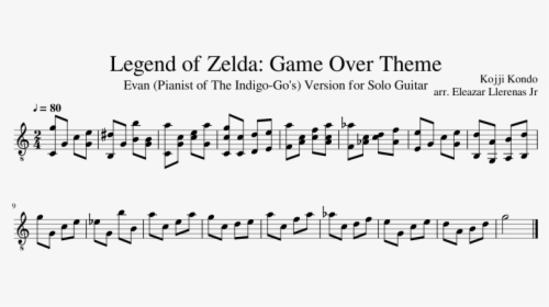 Original Zelda Game Over Theme, HD Png Download, Free Download