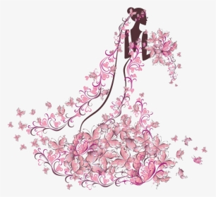 Bride Png Clipart Background - Wedding Pink Png, Transparent Png, Free Download