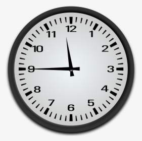 Quarter To 12 O"clock Clip Arts - Quarter To 9 Clock, HD Png Download, Free Download