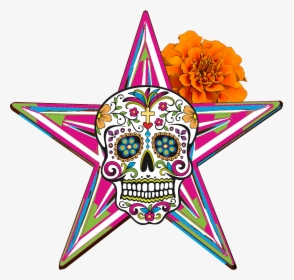 Barnstar Día De Los Muertos - Mexican Skull Vector Png, Transparent Png, Free Download