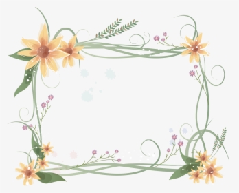 Floral Frame Png - Photoshop, Transparent Png, Free Download
