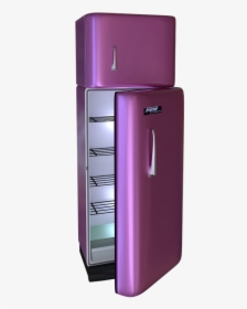 Refrigerador, Congelador, Kühlgefrierkombination, Retro - Refrigerator Hd Png, Transparent Png, Free Download