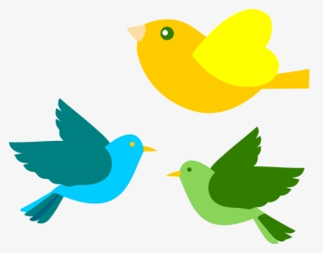 Clip Art Bird Vector Art - Cute Flying Bird Clipart, HD Png Download, Free Download
