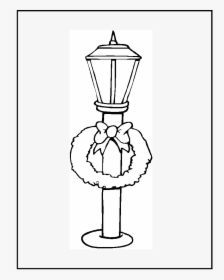Christmas Lamp Post Coloring Page, HD Png Download, Free Download
