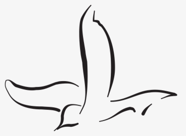 Bird Flying Curves Free Picture - Bird Flying Sketch Png, Transparent Png, Free Download