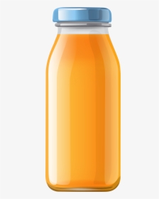 Orange Juice Bottle Png Clipart - Apple Juice Bottle Clipart, Transparent Png, Free Download