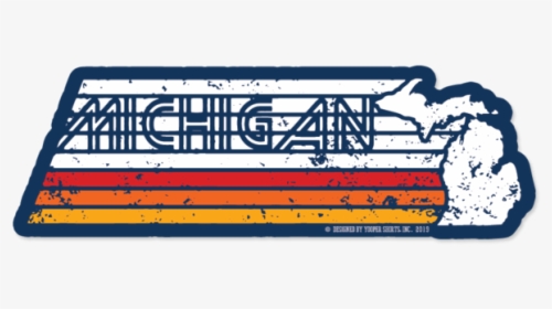 Sticker - "michigan Faded, HD Png Download, Free Download
