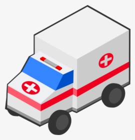 Ambulancia, Coche, Isométrica, Médica, Vehículo - Ambulance Clipart Vector, HD Png Download, Free Download