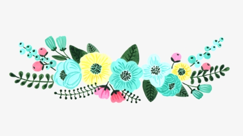 Floral Mint Green Design, HD Png Download, Free Download