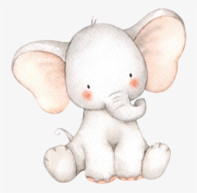 Elefante Baby Aquarela Png, Transparent Png, Free Download