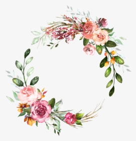 Flower Frame Watercolor Png, Transparent Png, Free Download