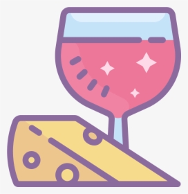 Food And Wine Icon - Food Clipart Pink, HD Png Download, Free Download