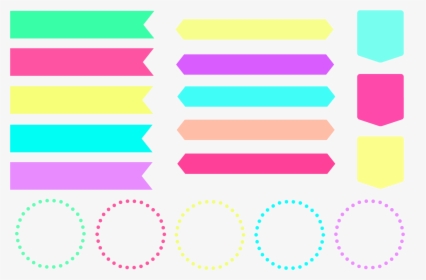 Candy Coloured Clip Art For Free Download - Banner Flag Clipart Free, HD Png Download, Free Download