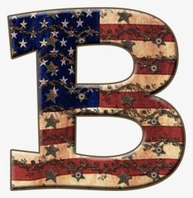 Letter B Png - American Flag Letter B, Transparent Png, Free Download