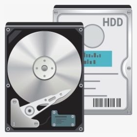 Hard Disk Drive Hdd Png Clipart - Komputer Z Czego Się Składa, Transparent Png, Free Download
