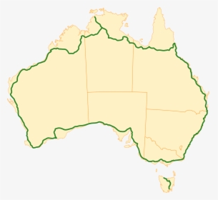 Highway 1 On Australian Map, HD Png Download, Free Download