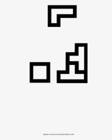 Tetris Coloring Page - Parallel, HD Png Download, Free Download