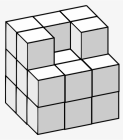 Transparent Cube Clipart - Toys Cube Clipart Black And White, HD Png Download, Free Download