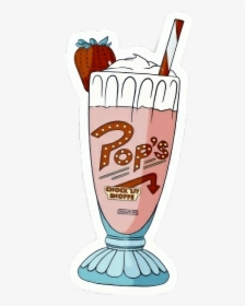 #pops #riverdale #milkshake #strawberry #diner - Malteada De Pop's Riverdale, HD Png Download, Free Download